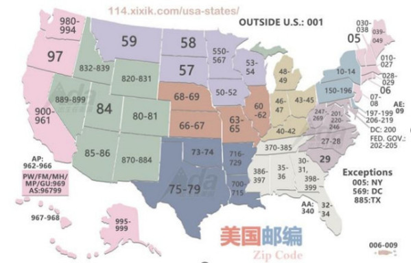 如何劃分美西、美中、美東地區(qū)？