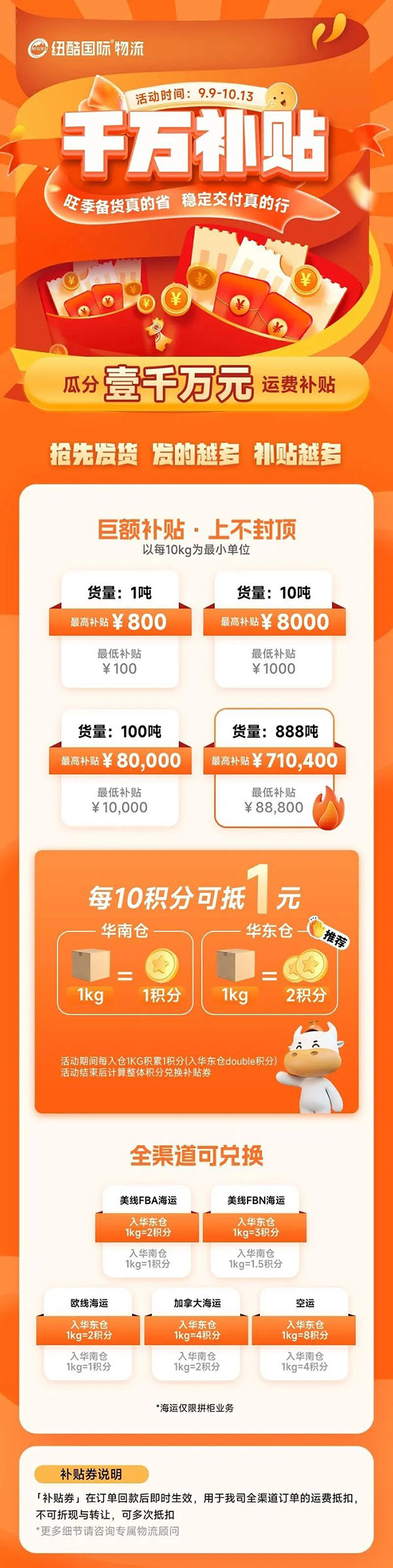 亞馬遜fba貨代真的省！千萬級運費補貼，旺季備貨真的省，紐酷國際物流穩(wěn)定交付真的行！	